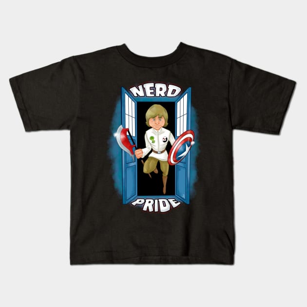 Nerd Pride Kids T-Shirt by rednessdesign